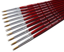 Major Brushes Sable Brushes - Sets of 10
