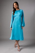 Coast Blue Midi Dress Womens
