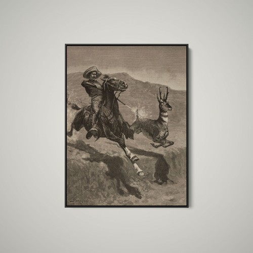 Frederic remington hunting - -,