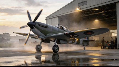 Ww2 spitfire pilots with - ww2, up