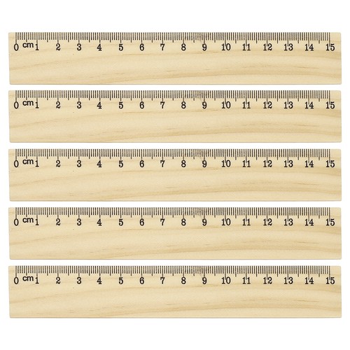 Inch wooden rulers 12 pcs - 6,