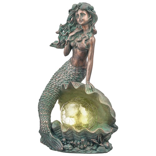 Mermaid garden statues with - garden,