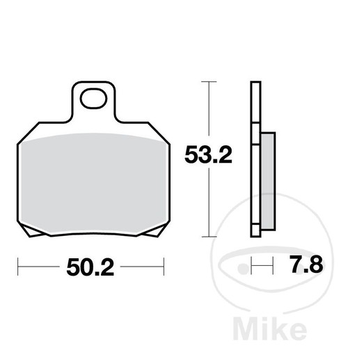 Trw sintered rear brake - sintered,