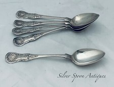 Set of 5 Scottish Sterling Silver Teaspoons, W.R, Glasgow, 1827