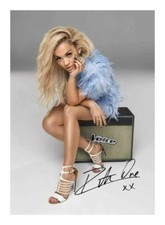 RITA ORA AUTOGRAPH SIGNED PP