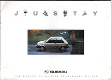 Subaru Justy 1.2 4WD GLII & SII 1989-91 Original UK Sales Brochure