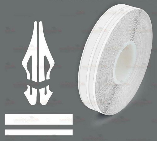 Twin 4mm 2mm white detailing - white,