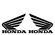 2x HONDA WINGS VINYL DECALS