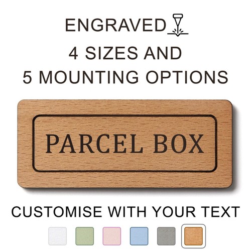 Custom parcel box - custom, sign