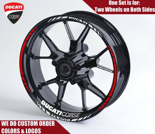 Ducati corse wheel stickers - ducati,