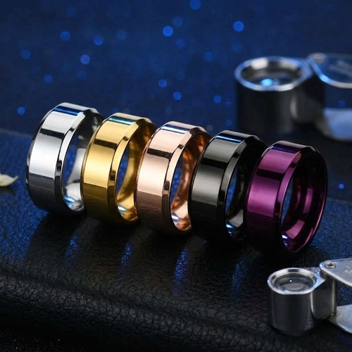 Mens 8mm stainless steel - mens,