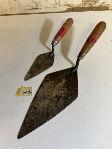 Pair vintage brick laying - pair,