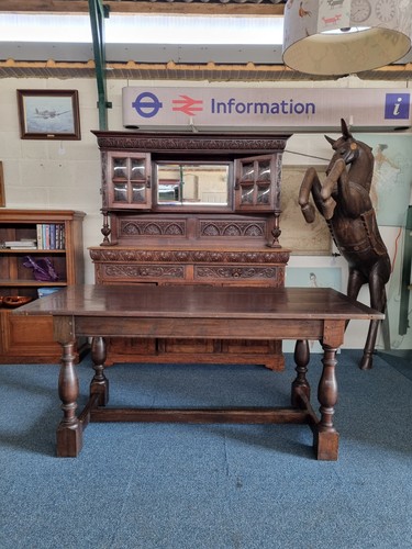 Oak refectory table the - oak, in
