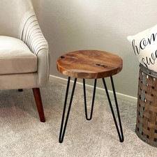 Greenage Rustic Teak Round End