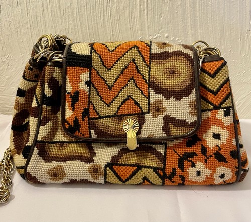 Vintage carpet bag purse - carpet,