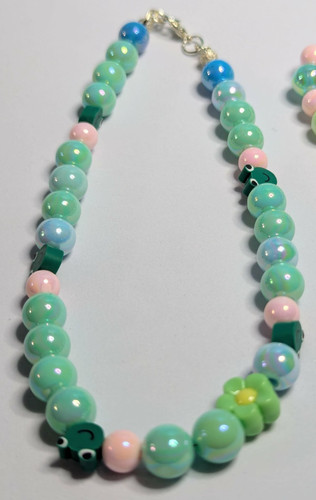 Hoppy frog necklace and - frog,