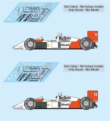 Decals mclaren mp4 4 - decals,
