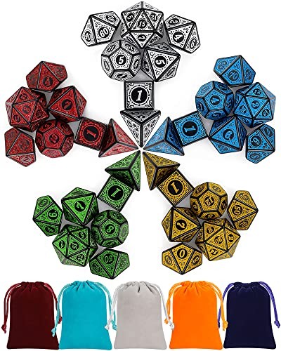 Dnd dice set 35 - 5, x