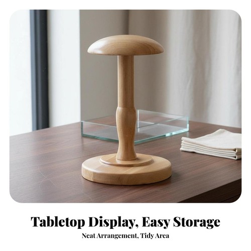 Hat display stand solid wood - stand,