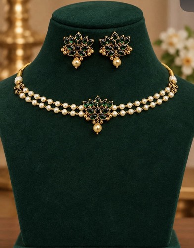 Indian green stone pearl - indian,