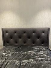 Modern Charcoal Gray Tufted