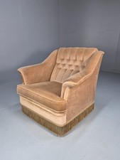 Vintage Danish Green Velour