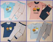 BEST FRIENDS Slogan Jersey Ladies Girls Pyjama Set and PJ Bottoms Only Size 8-16