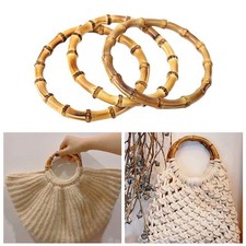 Detachable Bamboo Bag Handles Round Handbag Band Handle  Gift Box