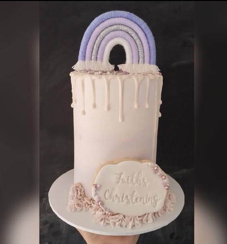 Purple girls rainbow cake - purple,