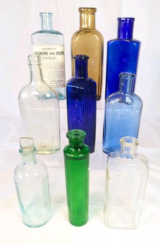 Vintage apothecary glass - apothecary,