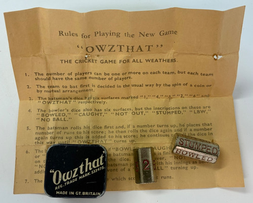 Vintage owzthat cricket game - cricket,