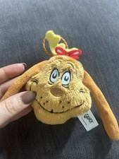 Max the Dog Plush Christmas tree Ornament Merry Grinchmas McDonalds Grinch Toy