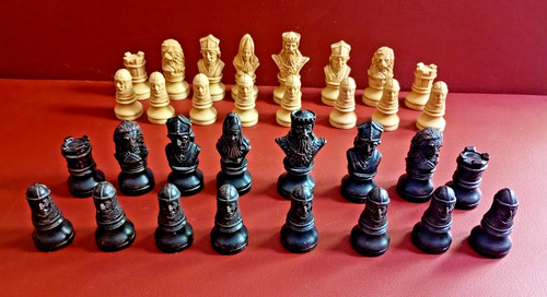 Vintage chess set see - set, (