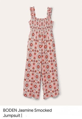 Boden smoked jumpsuit size - boden, 14r