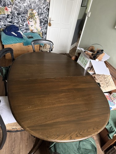 Ercol elm dining table - dining,