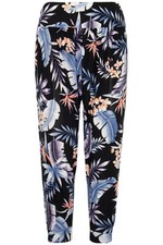 Women Ladies 3/4 Ali Baba Trouser Floral Printed Pant Harem Baggy Loose Leggings