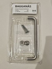 Ikea Bagganas Handles Black 803.384.13 Set Of Two Handles With Fitting