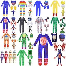 Kids Siren Head GamE Cosplay Horror Jumpsuit+Mask+Gloves Halloween Costume Gifts