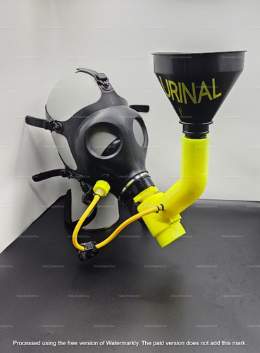 Gas mask piss funnel - funnel, with