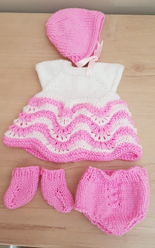 Set hand knitted dolls - set,