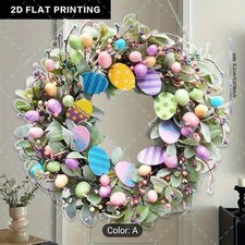 Easter Egg Wreath Easter Door