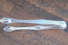 GEORGE III SILVER SUGAR TONGS DATED 1802 VG CLEAN CONDITION