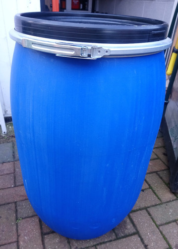 120 litre plastic blue open - plastic,