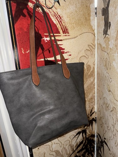 Womens black leather tote bag - leather,