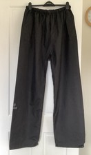 Mens Golf Sunderland of Scotland CLUB Black Waterproof Trousers Size 2XL L33” 