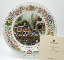 MINT WEDGWOOD FOXWOOD TALES FOXWOOD REGATTA 21cm PLATE + CERT  1ST QUALITY