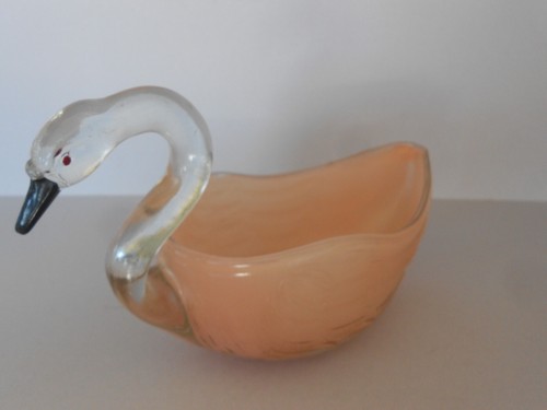 Vintage glass peach colour - vintage,
