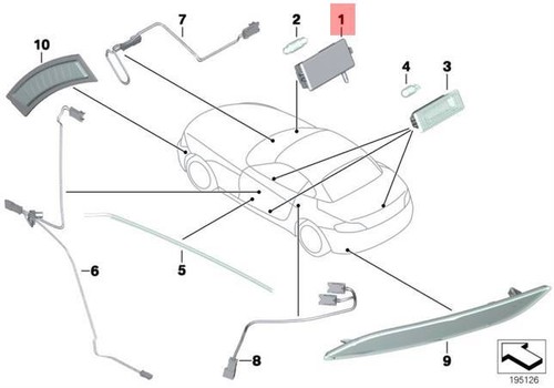 Genuine glove box light bmw - genuine,