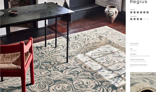 Regius sedding rug - v&a,