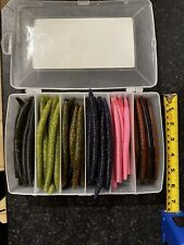 60x Cabelas 5” Senko Style Soft Plastic Worms Various Colours Fishing Lures